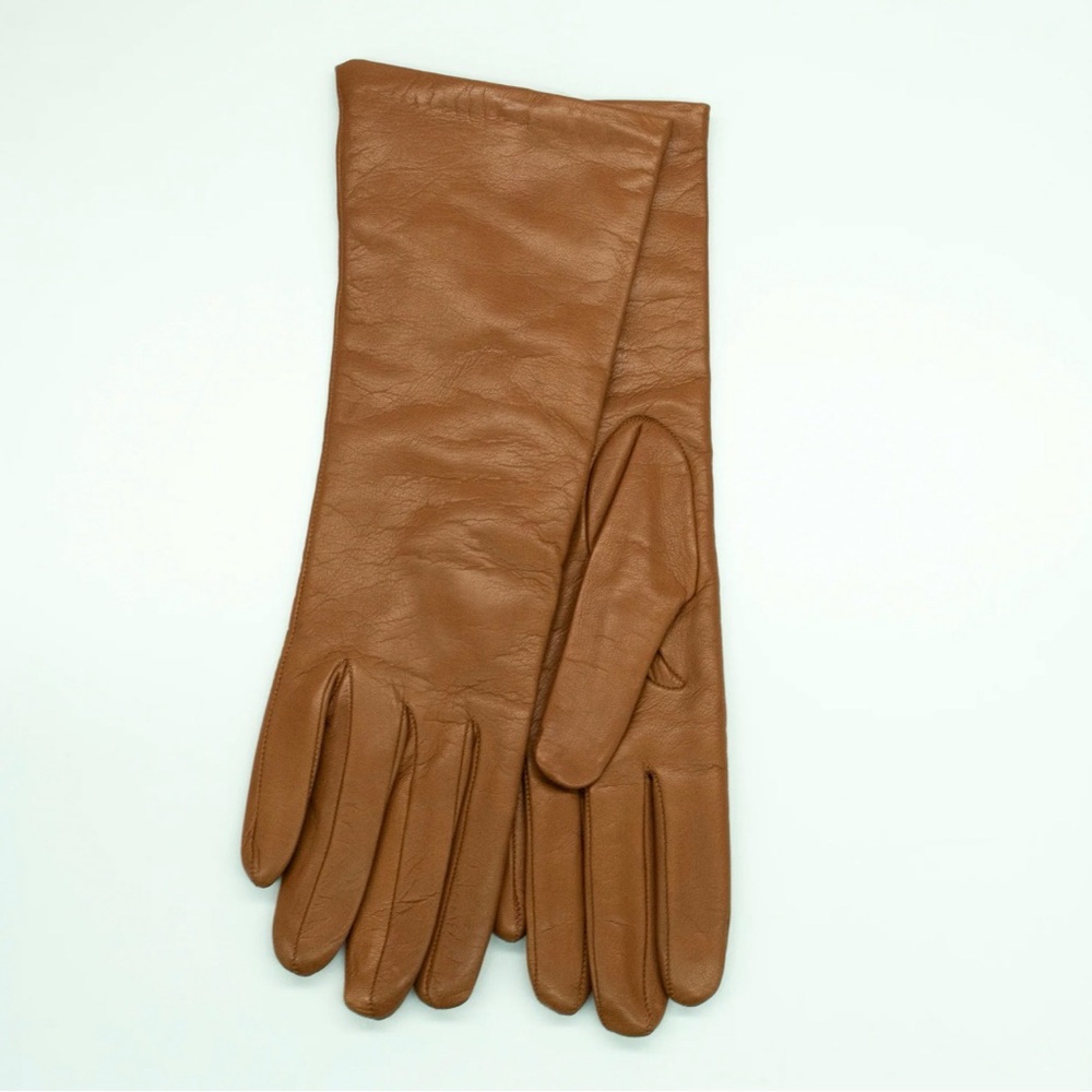 Genuine Leather Brown Gloves